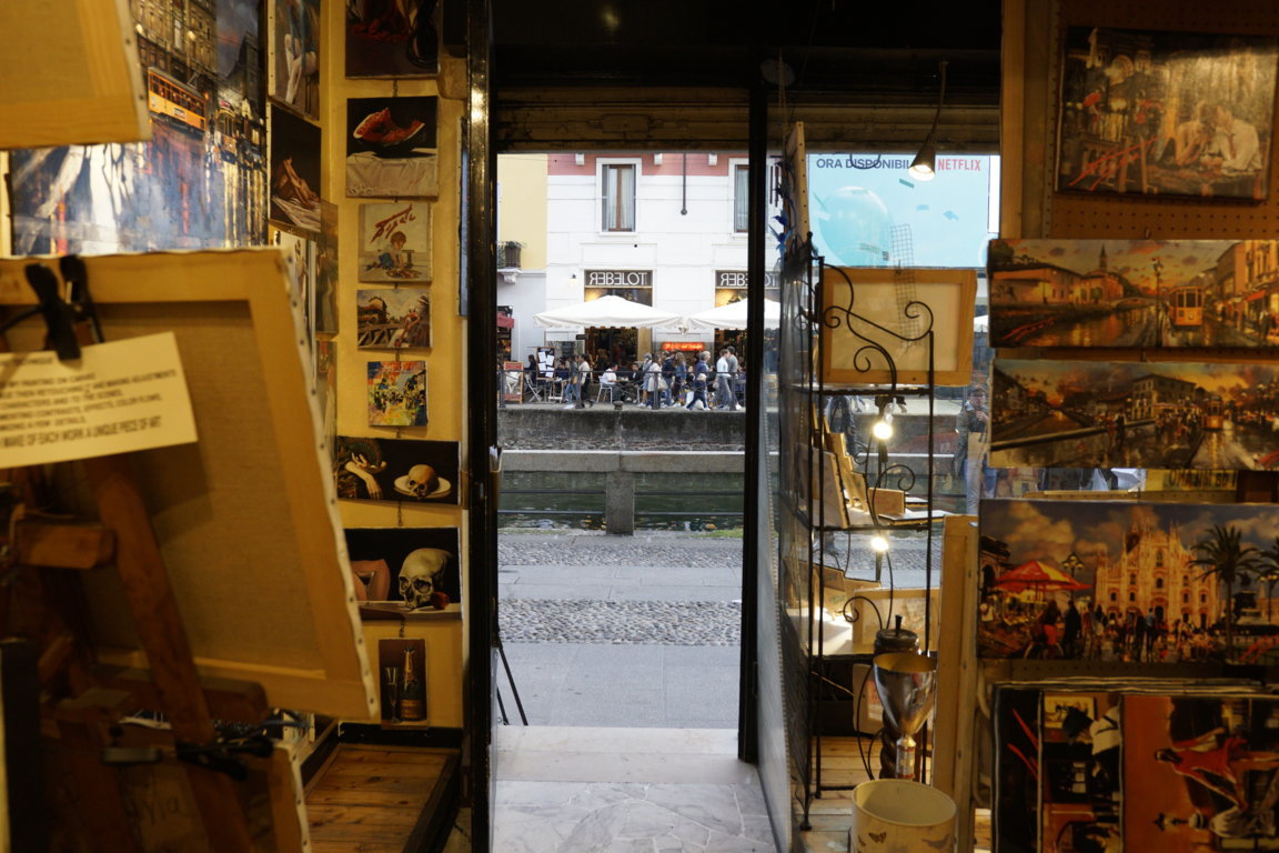Interno del atelier 